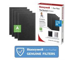 HONEYWELL HRF-A200 Pre Kit, 4 Stück Luftreiniger Filter, Schwarz, 4 Stück