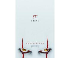 Rockposter IT One (2017 Filmposter) Stephen King – Pennywise Poster und Drucke, ungerahmt, Wanddekoration, 11 x 17 cm 11x17 It Two Poster 03