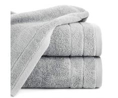 Eurofirany Damla Handtuch Baumwolle Simpel Weich Muster Dick Set 6-er Pack Oeko-Tex, Stahlgrau, 50X90 cm