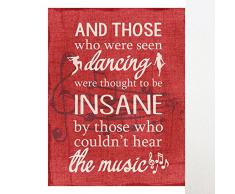 Children Inspire Design Inspirierende Wand Kunst, Motivational Poster, Home Decor, Friedrich Nietzsche Zitat, Diejenigen, die gesehen Dancing, 11 x 14 drucken
