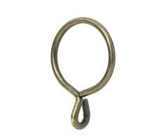 Ivilon Draperie Öse Vorhang Ringe – 4,3 cm Ring für Vorhang Haken Pins, Set von 14 Modern Ant Brass