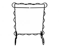 Ackfeld Tisch Ständer 6 x 6 gewelltem chcl