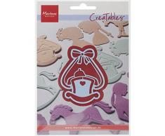 Marianne Design LR0346 Creatables Wiege - Stanzschablone und PrÃ¤geschablone fÃ¼r die Kartengestaltung und Scrapbooking, Metal, blau, 5,1 x 6,7 x 0,4 cm