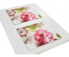 Wirth Tischset Molinella 2er Pack, Polyester, Rosa, 40 x 35 cm, 2-Einheiten