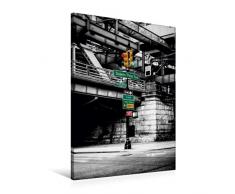 Premium Textil-Leinwand 60 x 90 cm Hoch-Format New York Queensboro Bridge | Wandbild, HD-Bild auf Keilrahmen, Fertigbild auf hochwertigem Vlies, Leinwanddruck von Carina Buchspies