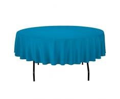 Gee Di Moda Tischdecke – Runde Tischdecken für runde Tischdecke aus waschbarem Polyester – ideal für Buffet-Tisch, Partys, Urlaub, Abendessen und mehr 90 Inch Round Caribbean