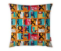 Bonamaison Dekorativ Kissenhülle, Kissenbezug, Zierkissenbezug, Wohnkultur, Für Sofa, Kaffeestube, Größe: 45X45 cm - Entworfen und hergestellt in der Türkei