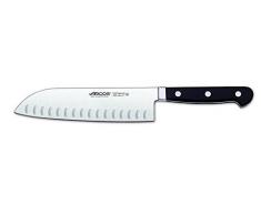 Arcos 256900 Santoku Messer, Acier_inoxydable, Schwarz, 140 mm