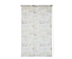 Sunlines HWA10627 Seitenzugrollo Dekor Paris, Tageslicht, PES, beige / weiß, 182 x 180 cm