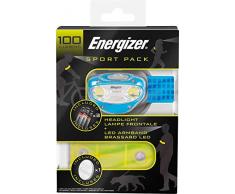 Energizer Sport Pack Stirnlampe + LED-Armband + Batterien, Laufen und Radfahren, Blau