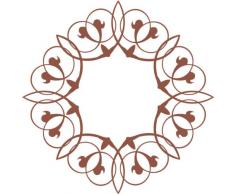 INDIGOS 4051095020974 Wandtattoo w235 Orient Kreis 80 x 80 cm, braun