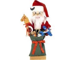 Alexander Taron Importer 0-463 Christian Ulbricht Nussknacker, Santa mit Toys-Ltd Edition, 1000 Teile, 47 x 20 x 21 cm, Braun