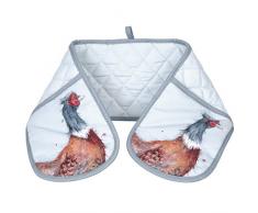 Wrendale Doppelter Ofenhandschuh, Fasan, Baumwolle, merhfarbig, 88 x 18 x 1 cm