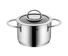 WMF Kochtopf hoch Ø 16 cm ca. 1,9l Vignola beschichtet Glasdeckel Cromargan Edelstahl rostfrei poliert induktionsgeeignet spülmaschinengeeignet
