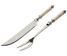 Better & Best 1511063 – Besteck Tranchiermesser mit Griff aus Perlmutt und silberfarbenen Enden