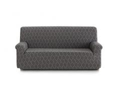 Blindecor Picasso Schutzhülle aus elastischem Sofa 4 Sitzer, Stoff 90x210x100 cm grau