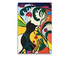 Premium Textil-Leinwand 60 x 90 cm Hoch-Format Flower-Kätz, Petra Kolossa, Acryl auf Leinwand, 70x50, 2013 | Wandbild, HD-Bild auf Keilrahmen, Fertigbild auf hochwertigem Vlies, Leinwanddruck von Petra Kolossa