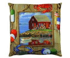 Gravel Dekokissen Cotton, Mehrfarbig, 43 x 43 cm