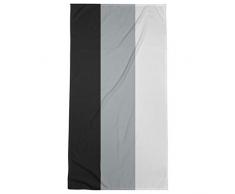 ArtVerse NFS Las Vegas Football Stripes Strandtuch, Mikrofaser, 36 x 72, silberfarbene Akzente