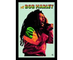 empireposter - Marley, Bob - Sing - GrÃ¶Ãe (cm), ca. 20x30 - Bedruckter Spiegel, NEU - Beschreibung: - Bedruckter Wandspiegel mit schwarzem Kunststoffrahmen in Holzoptik -