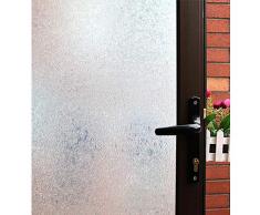 Mikomer Sichtschutzfolie, dekorative Fensterfolie, statische Fensterfolie, kein Kleber, entfernbar, UV-Schutz, für Zuhause und Büro 35 by 78.7-inch J13