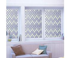 DUOFIRE Floral Pattern Folie Fensterfolie Sichtschutzfolie 11.8 x 157.4 inch D95010