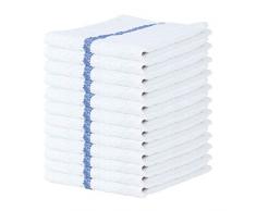 Arkwright Wischmopp aus Frottee, 40,6 x 48,3 cm, 12 Stück Handtücher für Küche, Bar, Weiß 16 x 19 in. reines Weiß