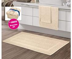 Kleine Wolke Trio Frottier-Set, Baumwolle, Sandbeige, 4-teilig