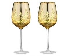 ARTLAND Alpine Weingläser, glas, gold