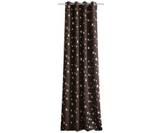 Home fashion 51079-540 Ösenschal, Dekostoff, 245 x 140 cm, braun