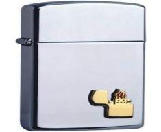 Zippo 60001342 Feuerzeug 1610Ze Chrome Polished with Emblem SLIM 1370003