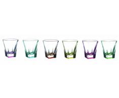 Fusion Kristall Multicolor Schnapsglas Set