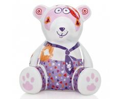 Ritzenhoff 2590009 Mini Teddy Bär M. Koch H12 Bank Spardose, Porzellan, bunt, 7,5 x 9,5 x 10,5 cm