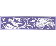 INDIGOS 4051095027546 Wandtattoo w259 Vogel, Baby 120 x 71 cm, violett