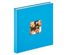 walther design Selbstklebealbum Fun Fotoalbum, Struktureinband, Oceanblau, 33 x 33.5 cm
