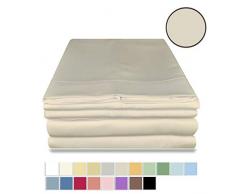 Victoria Valenti Collection Hotel-Kollektion Bettwäsche mit tiefen Taschen für extra Tiefe Matratze, Mikrofaser, hypoallergen und weich Twin XL hautfarben