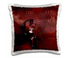 3dRose PC 172267 _ 1 Makro Fotografie eines Orchidee mit einem Buddha betonen, Kissen Fall, 40,6 x 40,6 cm