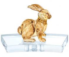Swarovski Chinesisches Sternzeichen Hase Kristallfigur, Kristall, Mehrfarbig, 13.6