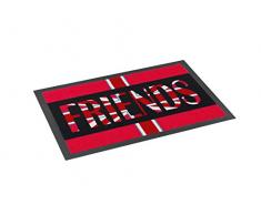 ASTRA 1672040002 Matte, Türmatte, Fußmatte, Flag Design Friends, 50 x 75 cm, rot