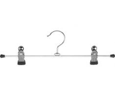 Mawa Kleiderbügel Wear 17 cm Premium Kinder Kleiderbügel, 50 Stück, silber