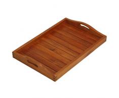 Bare Decor Vivi Spa Serviertablett aus massivem Teakholz
