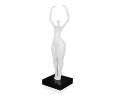 Arte Dal Mondo Grazia Piccola Harz Skulptur, Marmor, Weiß, H46xL12xS13cm