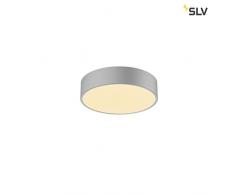 SLV MEDO 30 CW, CORONA, LED Indoor Wand- und Deckenaufbauleuchte, TRIAC, silbergrau 3000/4000K Leuchte, Aluminium, 15 W, grau