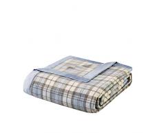 True North von Sleep Philosophie Micro Fleece Decke, King, blau Plaid