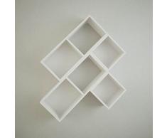 Home factory by homemania Bücherregal, Bücherregal Delos, weiß/weiß