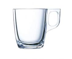 Luminarc New Set mit 6 Kaffeebechern aus Glas für die Mikrowelle, 32 cl, 6 Stück