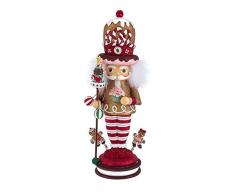 Kurt S. Adler 16.5-Inch Hollywood Gingerbread King Nutcracker Nussknacker, Mehrfarbig