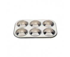 Vogue Aluminium 6 Cup Muffin Tablett 27 x 19 cm tief Servierplatte Commercial