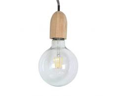 Zons Pendelleuchte + LED Leuchtmittel, schwarz/weiß, LOT DE 1