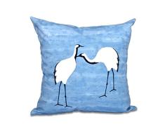 E by design PAN453.BL16-50,8 x 50,8 cm Kopfkissen, Tierdruck, Blau